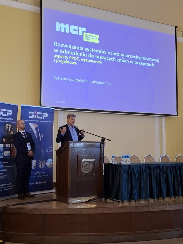 Wykład eksperta mcr o systemach ochrony przeciwpożarowej wobec zmian w przepisach